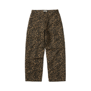 Karactor Leopard Cotton Twill Pants Beige