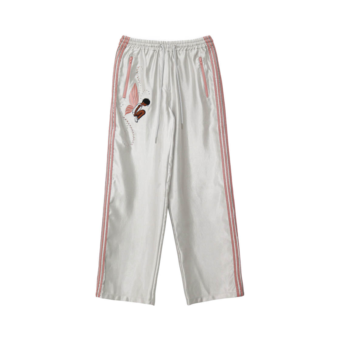 나비버스 제이 사틴 팬츠 그레이(NAVIVERSE Jay Satin Pants Grey)