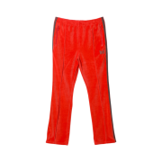 Needles Narrow Track Pants C/PE Velour Red