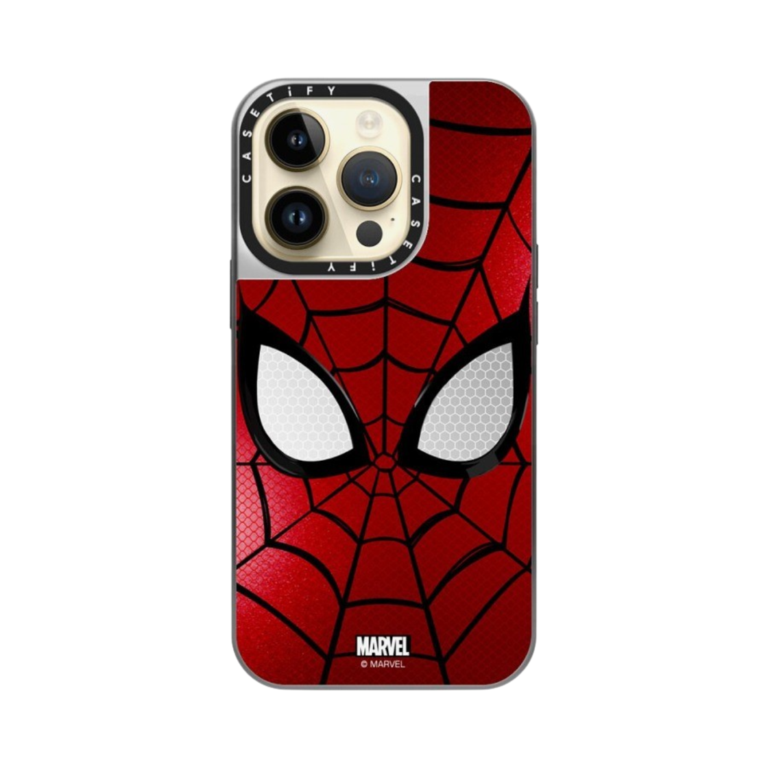 케이스티파이 x 마블 아이폰 스파이더맨 마스크 맥세이프 미러 케이스 실버 미러 실버 범퍼(Casetify x Marvel iPhone Spider-Man Mask Magsafe Mirror Case Silver Mirror Silver Bumper) - 4