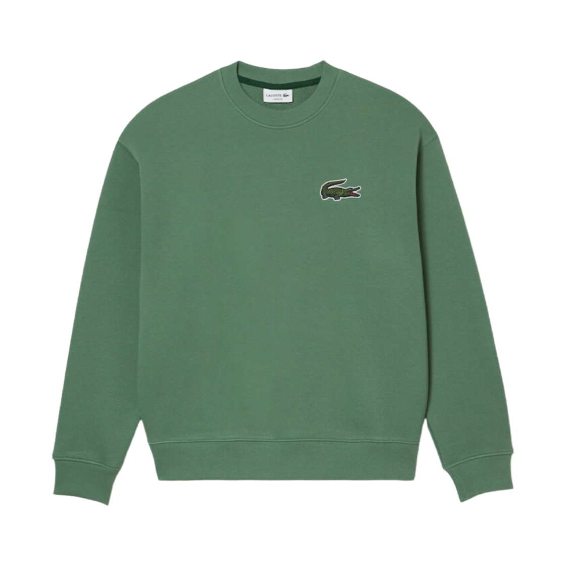 라코스테 80's 빅 크록 크루넥 스웨트셔츠 카키 그린(Lacoste 80's Big Croc Crewneck Sweatshirt Khaki Green) - 1