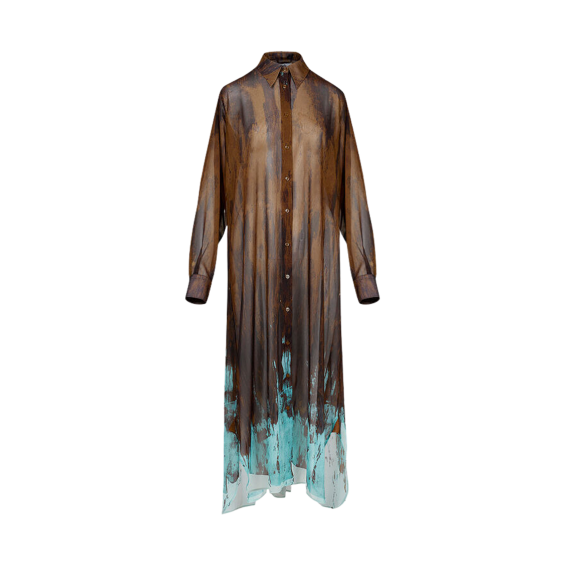 (W) 비비안 웨스트우드 Vw 셔츠 드레스 브러쉬스트로크((W) Vivienne Westwood Vw Shirt Dress Brushstroke) - 1