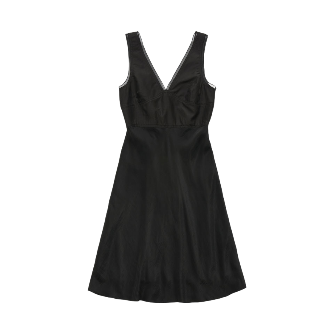 파르벵 딥 브이넥 드레스 블랙