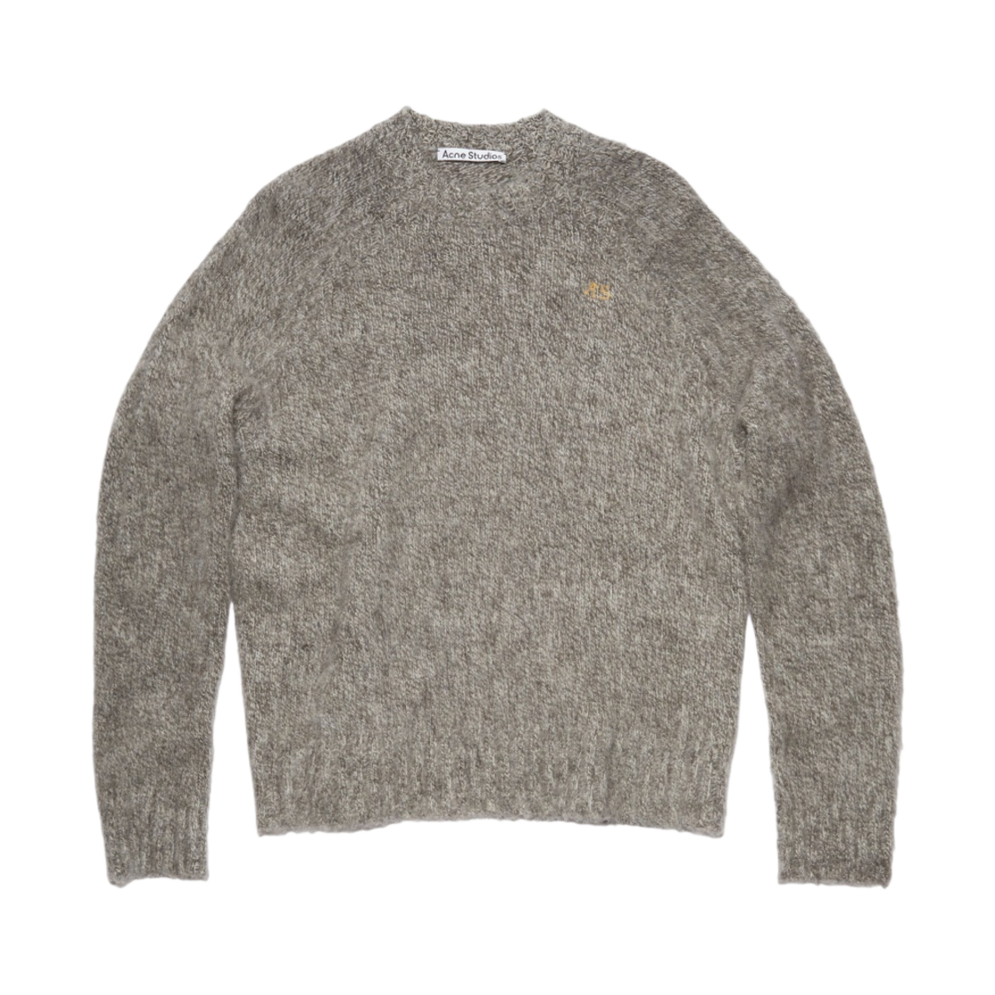 아크네 스튜디오 울 크루넥 점퍼 앤트러사이트 그레이 오프 화이트(Acne Studios Wool Crewneck Jumper Anthracite Grey Off White) - 1