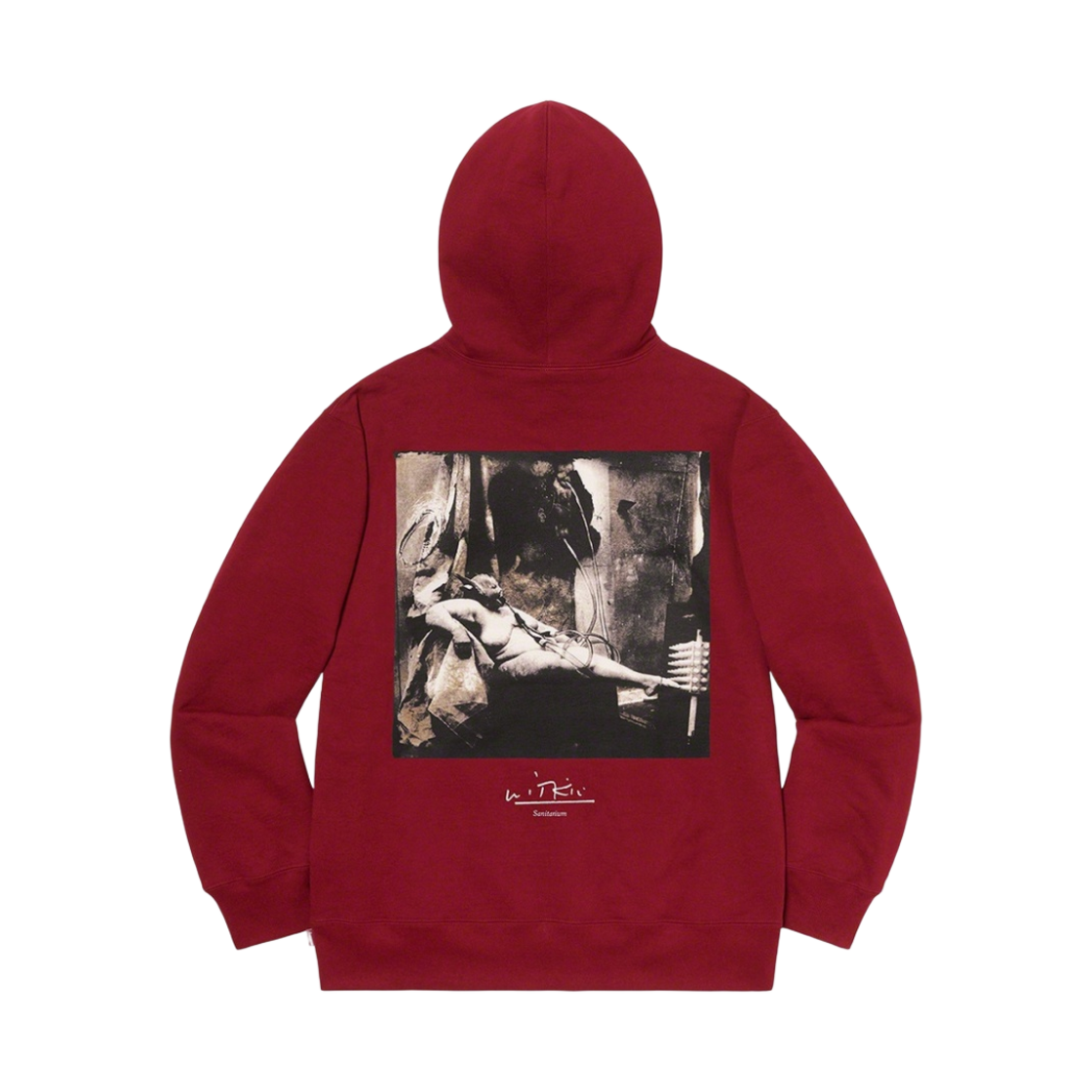 - Supreme Joel-Peter Witkin Sanitarium Hooded Sweatshirt Cardinal - 20FW