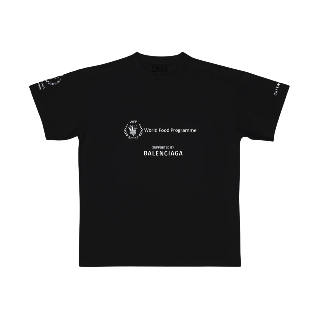 발렌시아가 WFP 미디움 핏 티셔츠 블랙(Balenciaga WFP Medium Fit T-Shirt Black) - 1