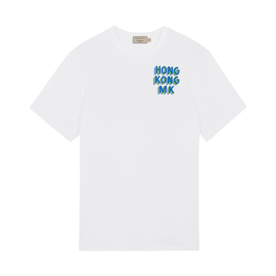메종 키츠네 홍콩 벤 클레베이 클래식 티셔츠 화이트(Maison Kitsune Hongkong Ben Klevay Classic T-Shirt White) - 2