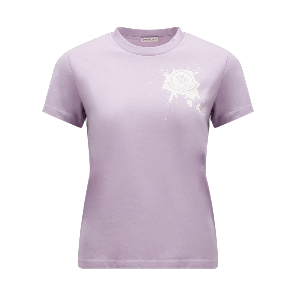 (W) 몽클레르 로고 티셔츠 라일락 - 23SS((W) Moncler Logo T-Shirt Lilac - 23SS) - 1