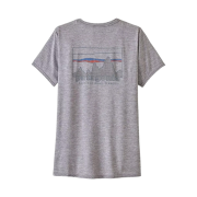 (W) Patagonia Capilene Cool Daily Graphic T-Shirt '73 Skyline Feather Grey