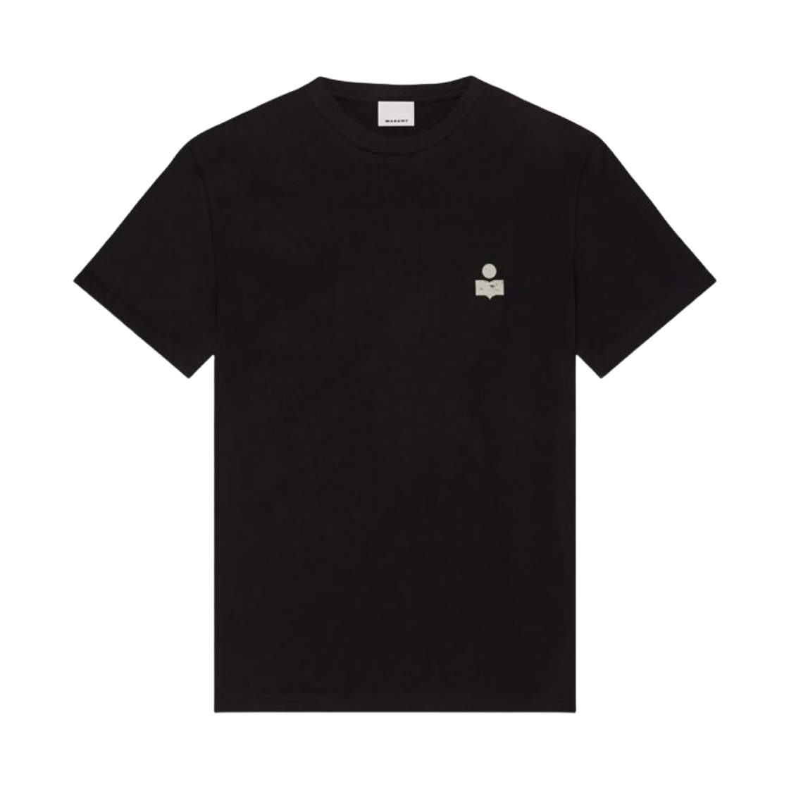 이자벨 마랑 자페르 로고 티셔츠 블랙 에크루 - 24SS(Isabel Marant Zafferh Logo T-Shirt Black Ecru - 24SS)