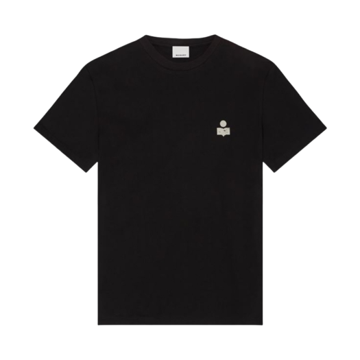 Isabel Marant Zafferh Logo T-Shirt Black Ecru - 24SS