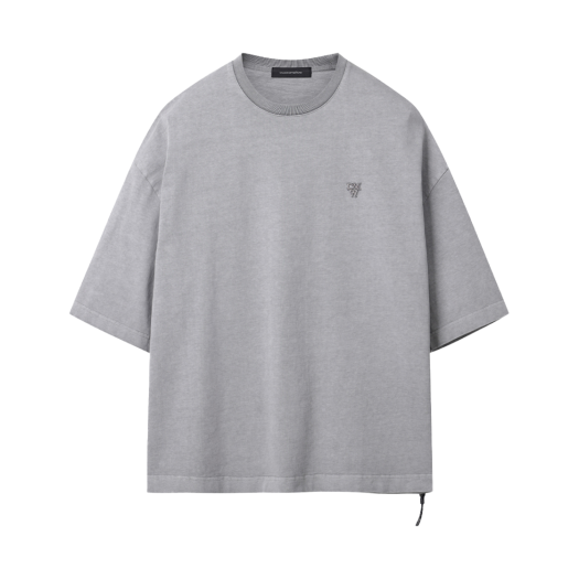 CQTAM25421GYL Customellow Oversized Fit Dyed T Shirt Light Gray