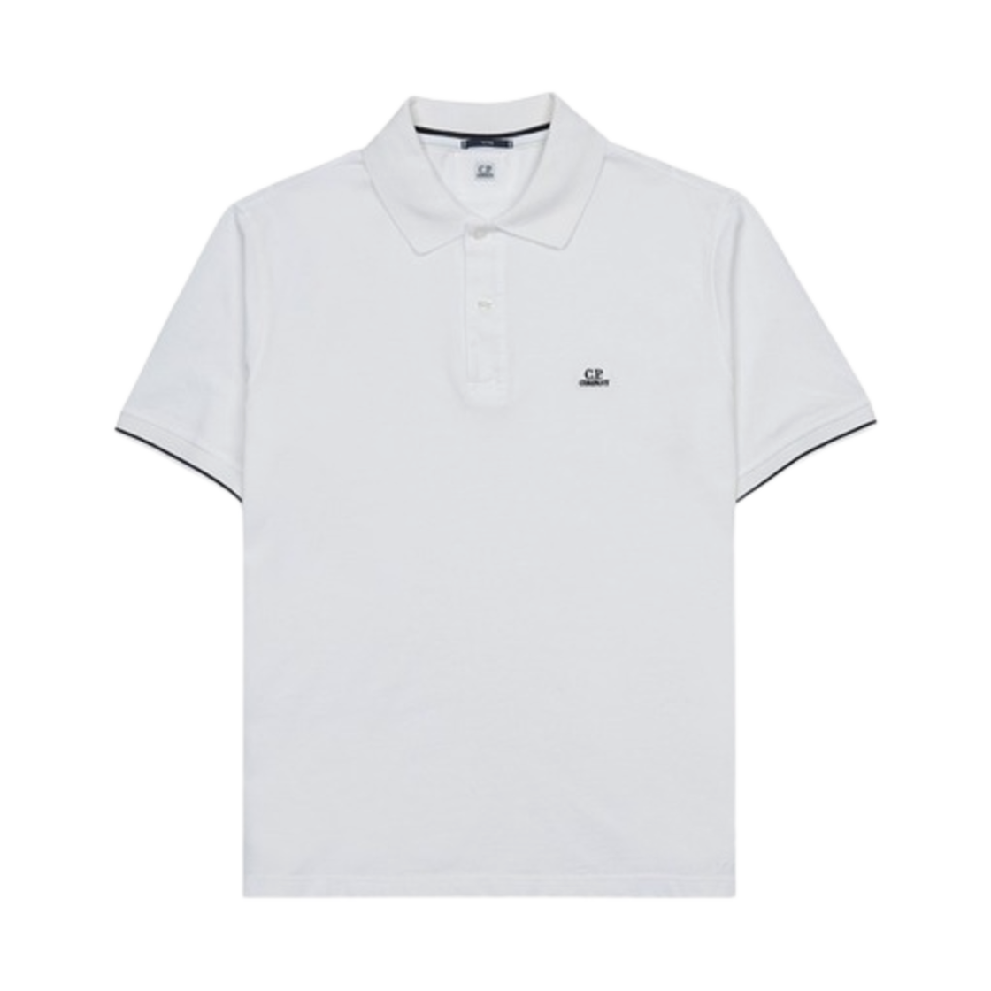 18CMPL130A006263G103 C.P. Company Tacting Pique Polo Shirt Gauze White - 25SS