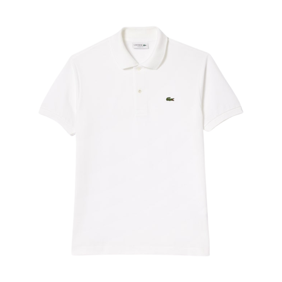 라코스테 오리지널 L.12.12 피케 폴로 셔츠 화이트(Lacoste Original L.12.12 Pique Polo Shirt White)
