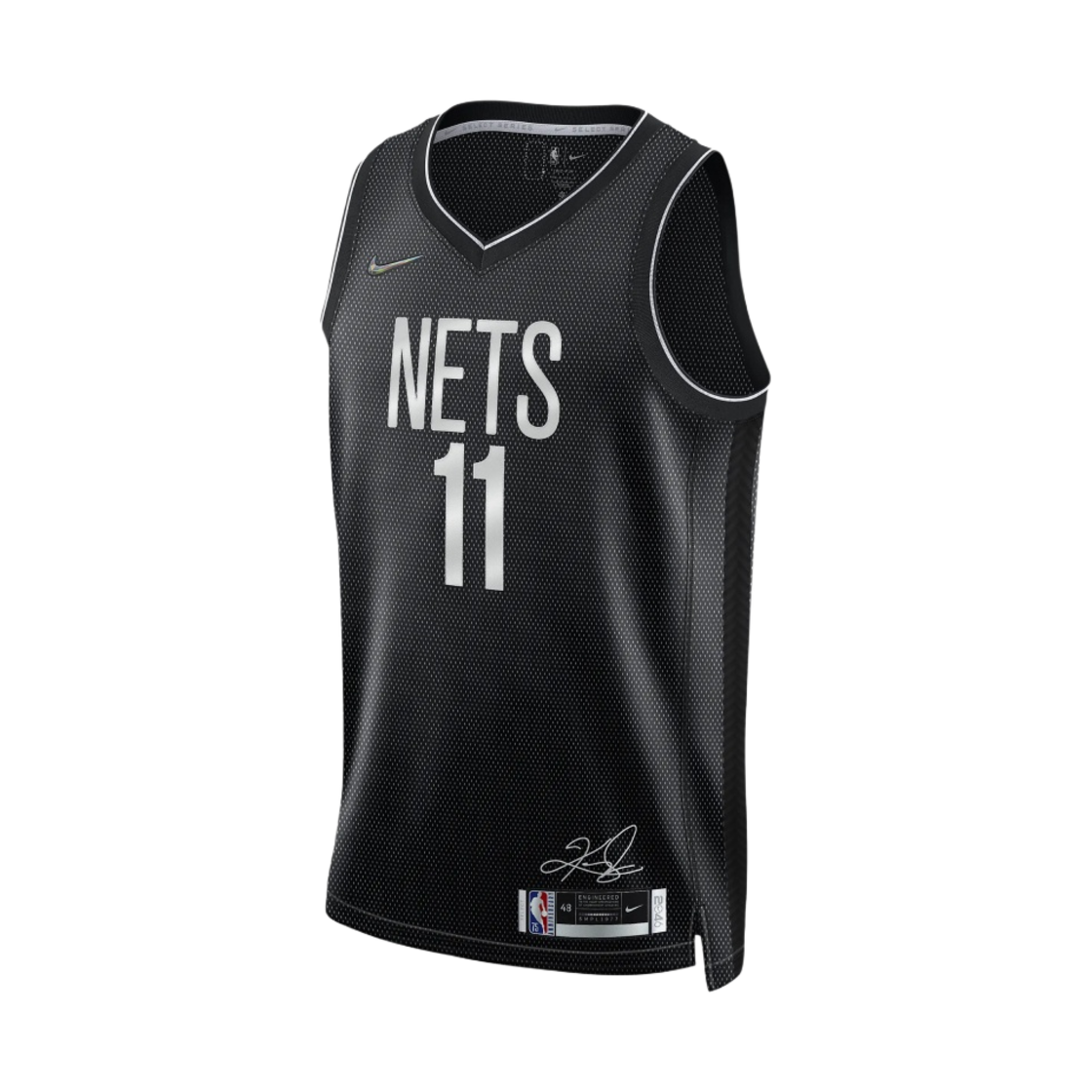 나이키 카이리 어빙 브루클린 네츠 드라이핏 NBA 저지 블랙(Nike Kyrie Irving Brooklyn Nets Dri-Fit NBA Jersey Black) - 1