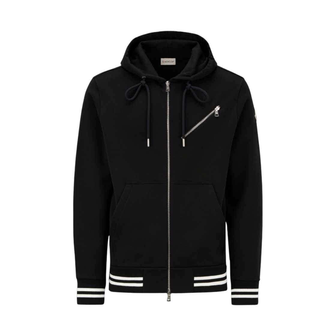 몽클레르 집업 후드 블랙 - 22FW(Moncler Zip-Up Hoodie Black - 22FW) - 1