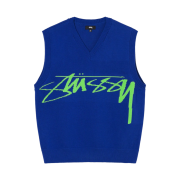 Stussy Sweater Vest Blue