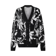 Louis Vuitton Thistle Jacquard Cardigan Black