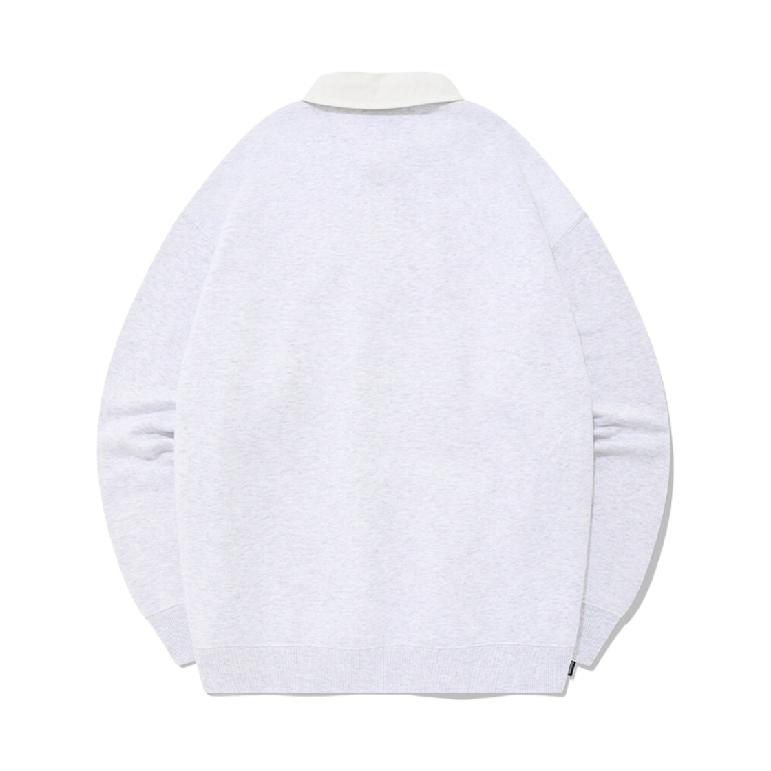 커버낫 스몰 컬리 로고 럭비 스웨트셔츠 헤더 그레이(Covernat Small Curly Logo Rugby Sweatshirt Heather Grey) - 2