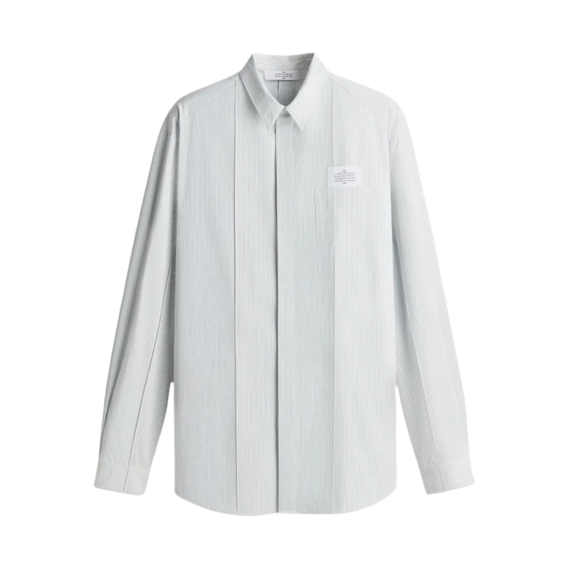 에이치앤엠 x Rokh 오버사이즈 버튼디테일 셔츠 라이트 블루 스트라이프(H&M x Rokh Oversized Button Detail Shirt Light Blue Striped)