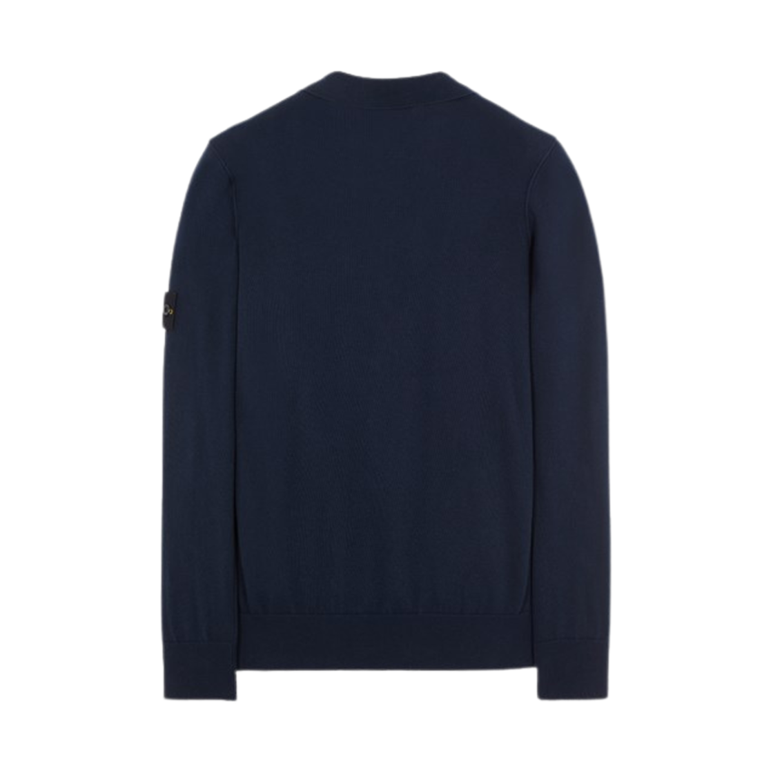 스톤 아일랜드 543B2 오가닉 코튼 하프 지퍼 폴로 니트 블루 - 24SS(Stone Island 543B2 Organic Cotton Half Zipper Polo Knit Blue - 24SS) - 2
