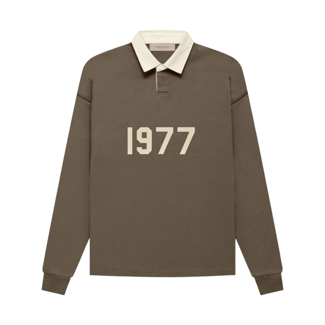 에센셜 1977 헨리 럭비 롱슬리브 폴로 우드 - 22FW(Essentials 1977 Henley Rugby Long Sleeve Polo Wood - 22FW)