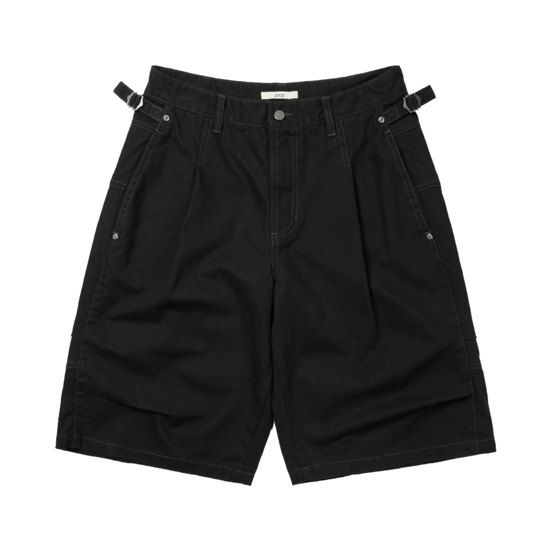 이티씨이 다트 버뮤다 쇼츠 블랙(ETCE Dart Bermuda Shorts Black)