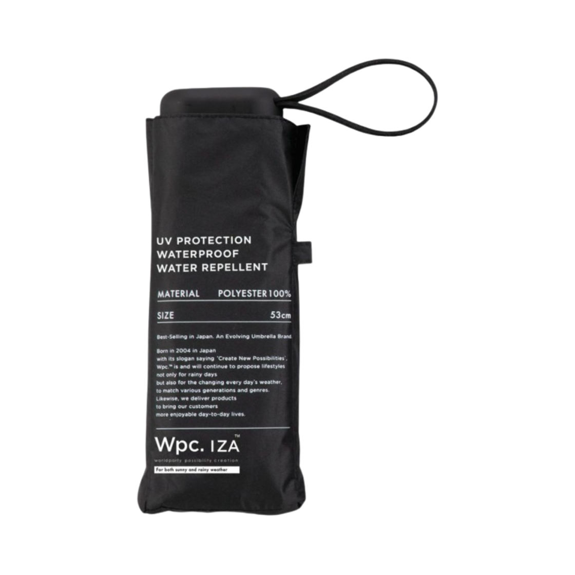 WPC 이자 타입 컴팩트 파라솔 블랙(WPC Iza Type Compact Parasol Black)