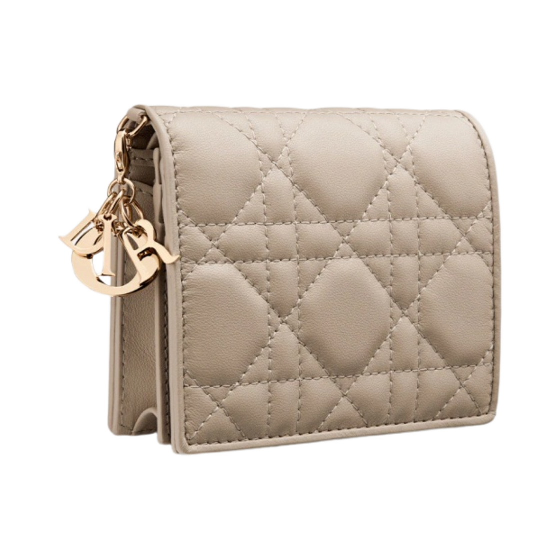 디올 미니 레이디 지갑 까나쥬 램스킨 샌드(Dior Mini Lady Wallet Cannage Lambskin Sand) - 2
