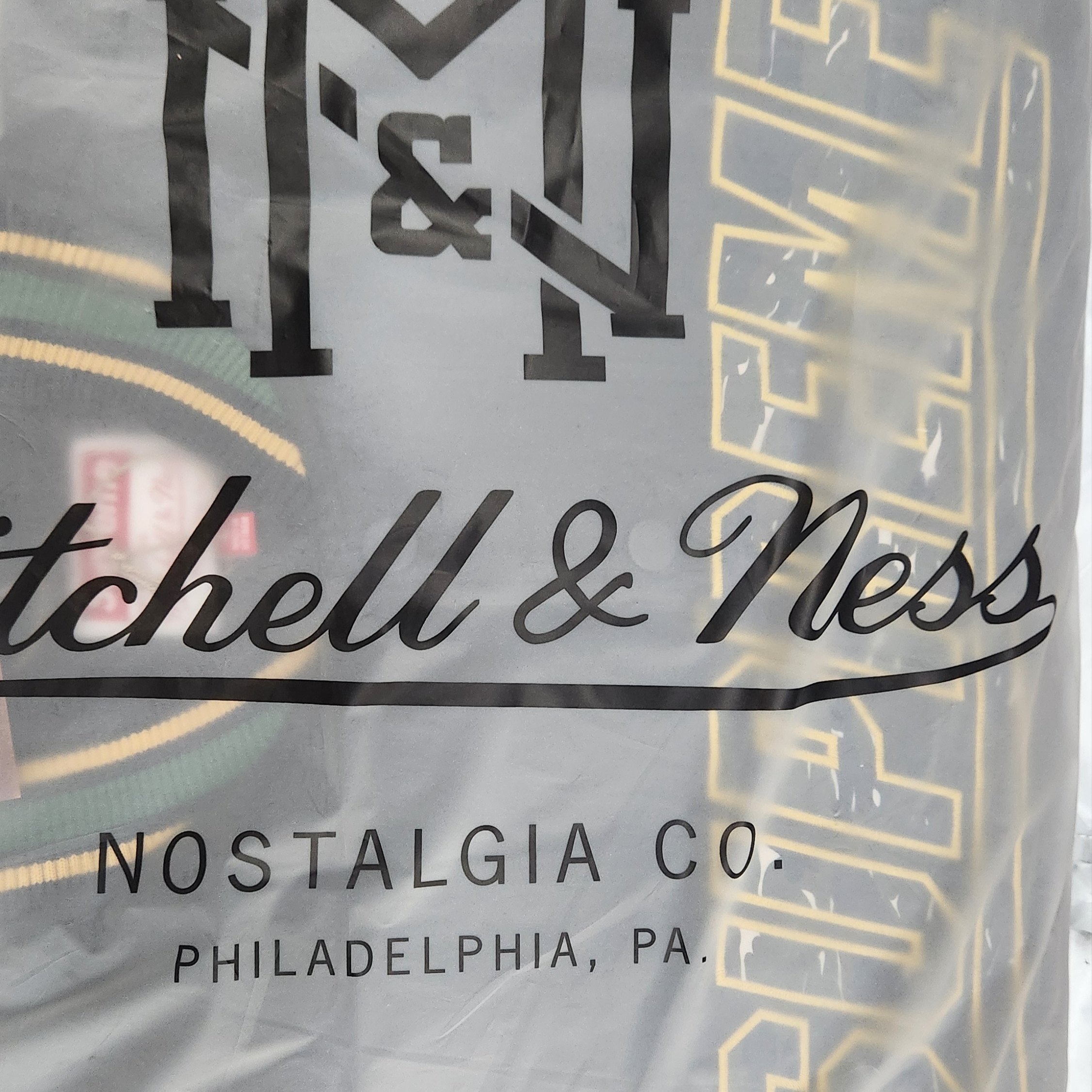 Supreme Mitchell & Ness Camo Logo Varsity Jacket Black - 25SS 착용 스타일