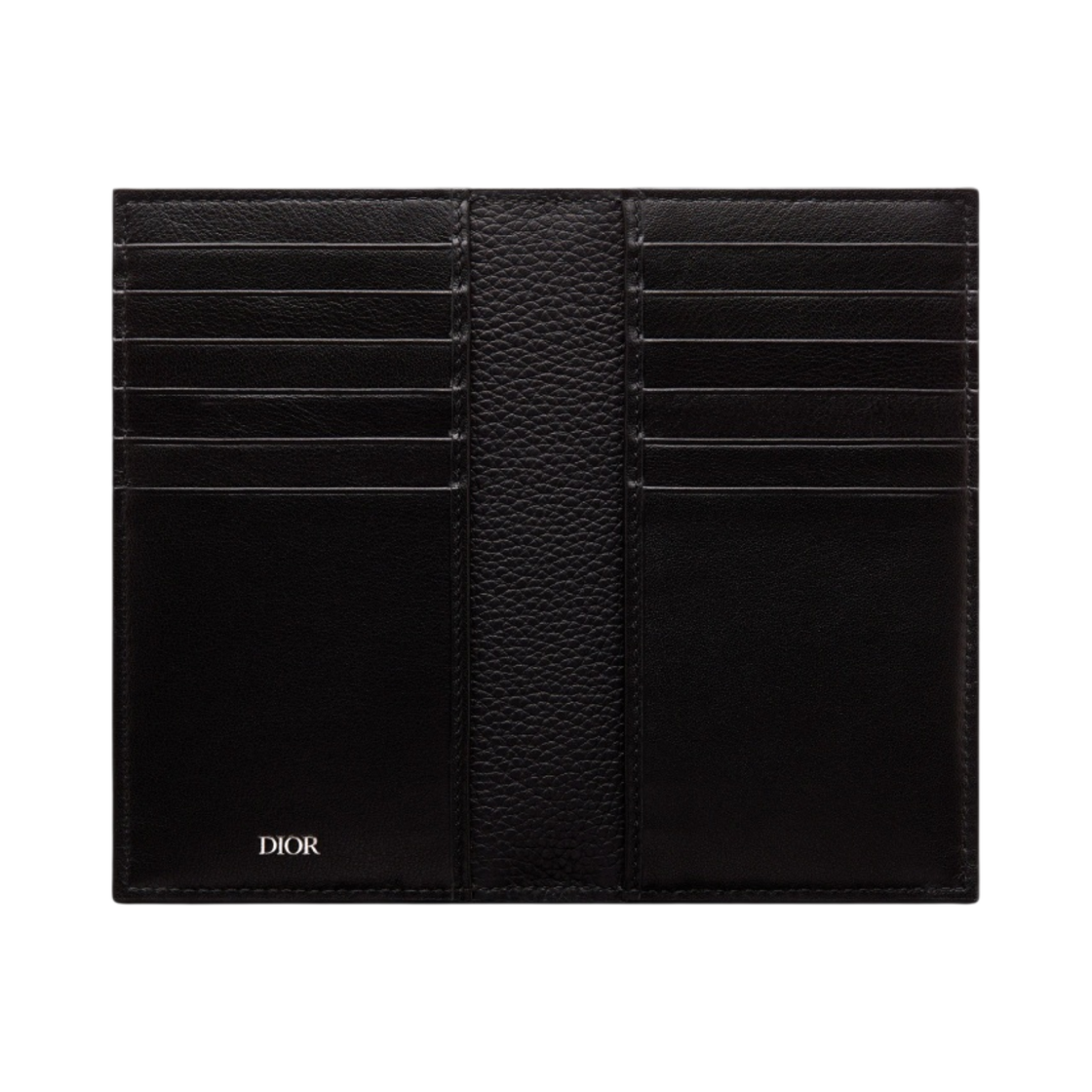 디올 2단 카드 홀더 블랙 그레인드 카프스킨 & CD 아이콘 시그니쳐 블랙(Dior Bi-Fold Card Holder Grained Calfskin & CD Icon Signature Black) - 2