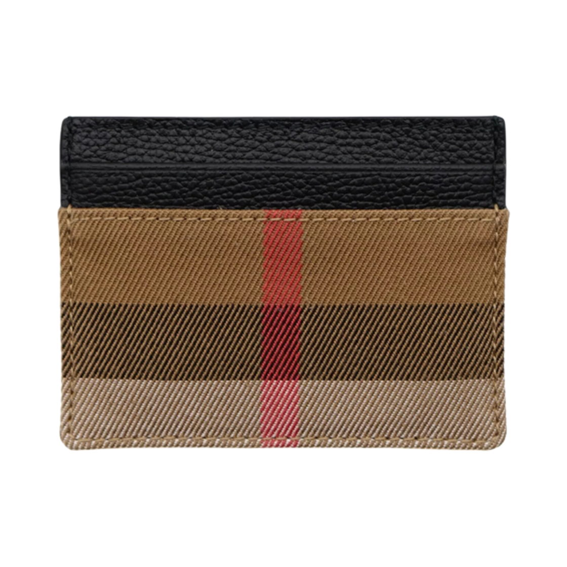 8073141 Burberry Sandon Vintage Check Card Case Black