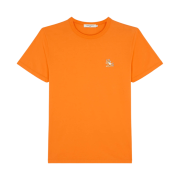 Maison Kitsune Chillax Fox Patch Classic T-Shirt Neon Orange