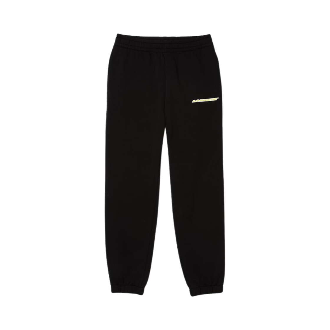 (W) 라코스테 스몰 레터링 솔리드 스웨트팬츠 블랙((W) Lacoste Small Lettering Solid Sweatpants Black) - 1