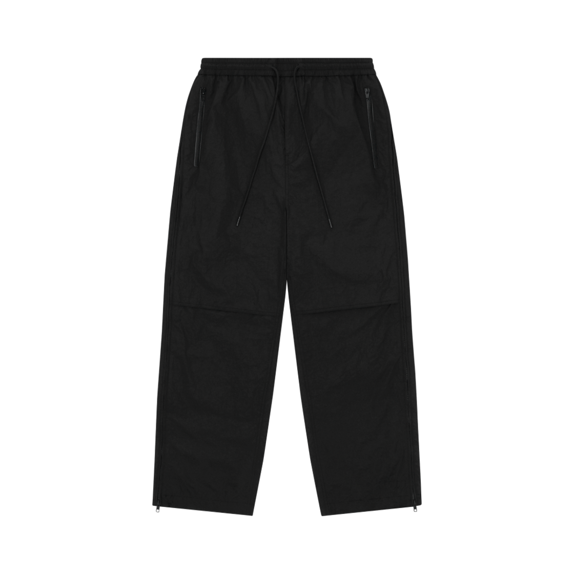 준지 옆지퍼 트임 이밴드 팬츠 블랙(Juun.J Side Zip Cut Off Eband Pants Black)