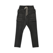 Rick Owens Drkshdw Creatch Cargo Drawstring Pants Black Wax