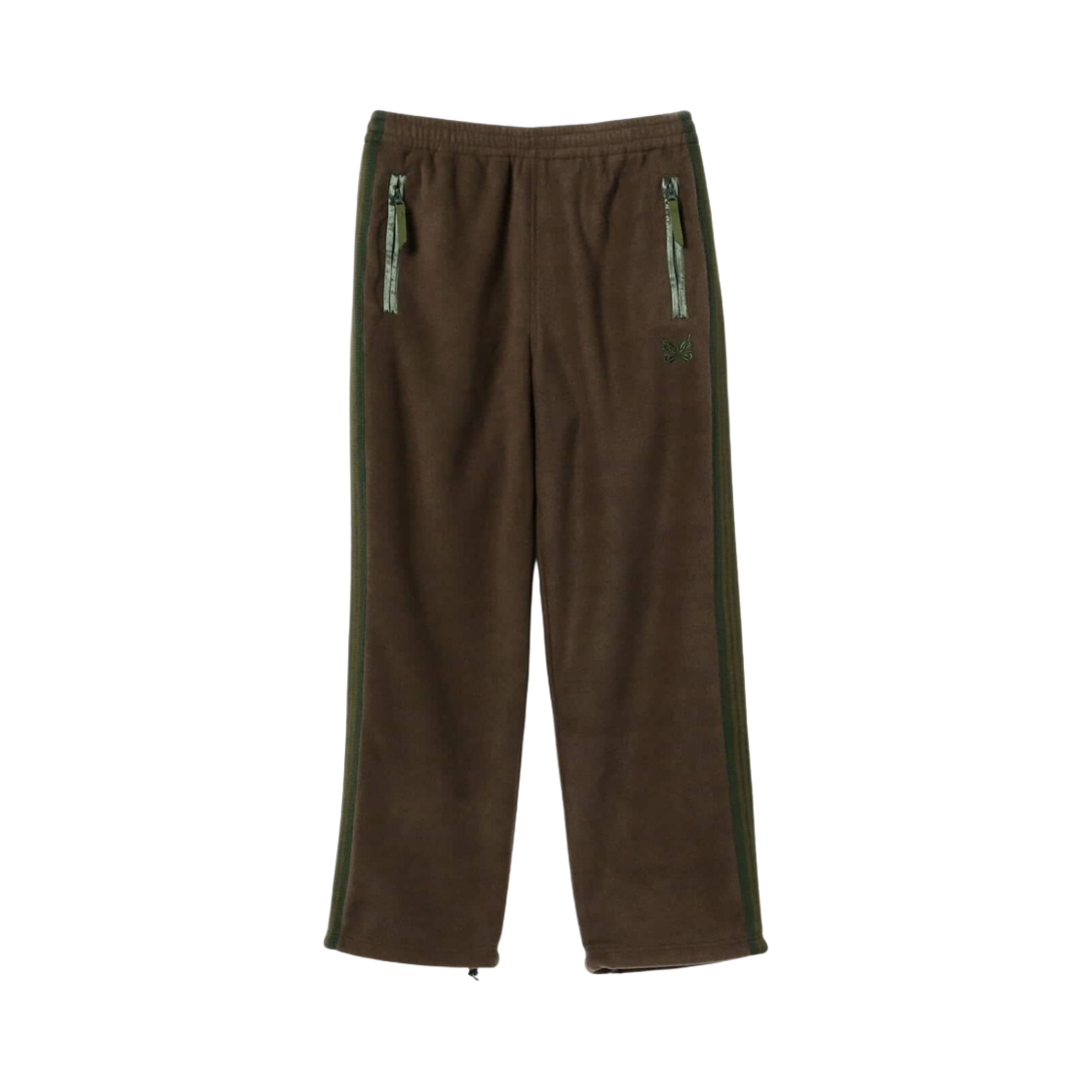 니들스 x 빔즈 플리스 트랙 팬츠 브라운 그린