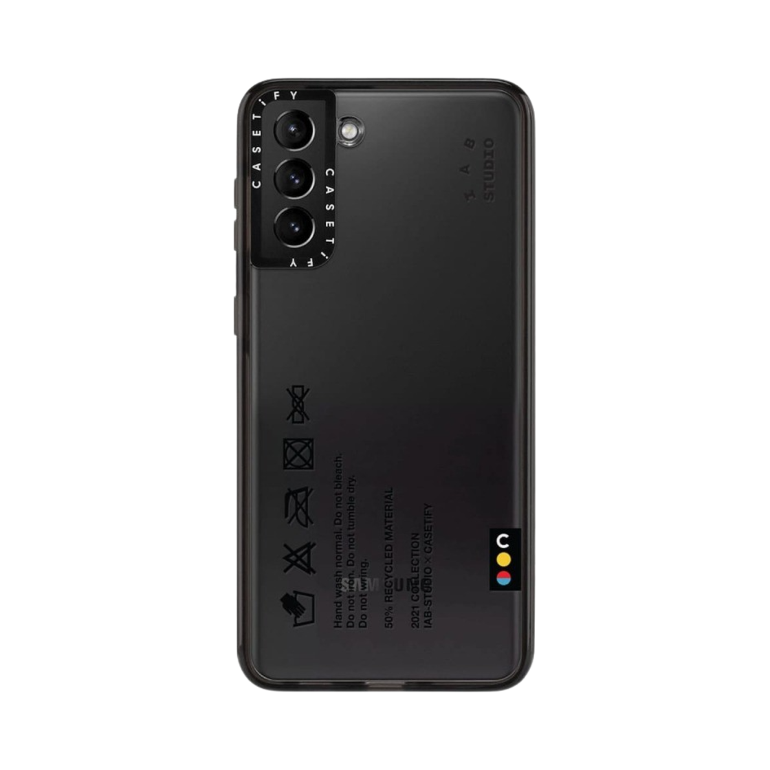 케이스티파이 x 아이앱 스튜디오 갤럭시 S21 매트 클로스 태그 케이스 블랙(Casetify x IAB Studio Galaxy S21 Matte Cloth Tag Case Black) - 1