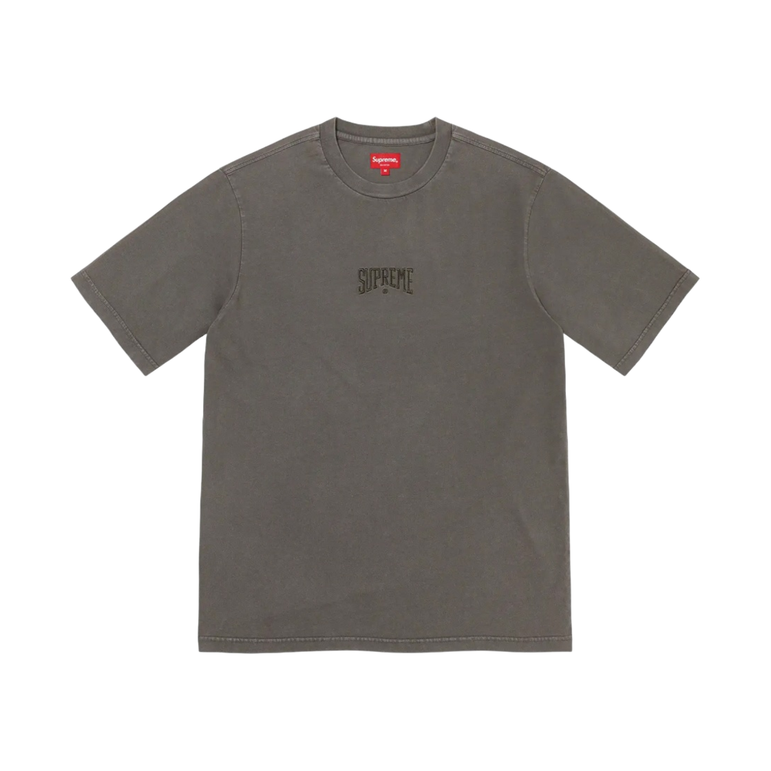- Supreme Acid Wash S/S Top Black - 22SS