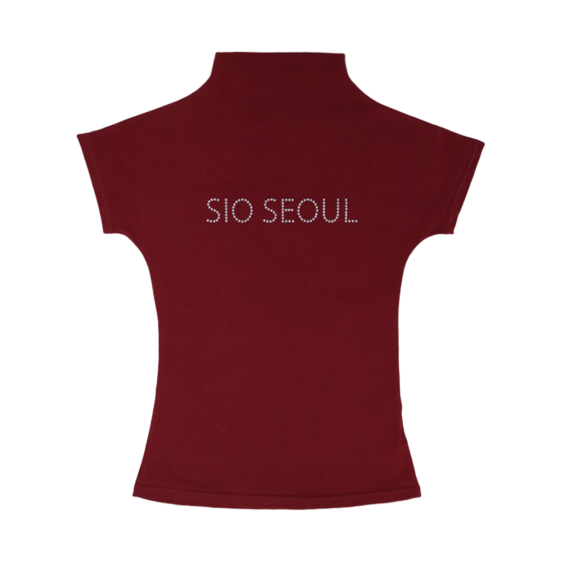 시오 서울 하프 넥 탑 레드(SIO Seoul Half Neck Top Red)