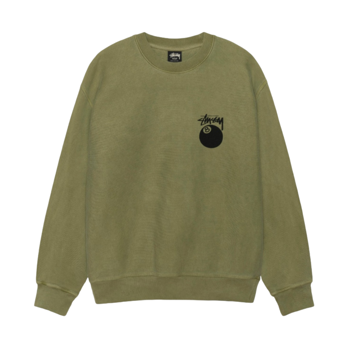 스투시 8볼 크루 피그먼트 다이드 올리브(Stussy 8 Ball Crew Pigment Dyed Olive) - 2