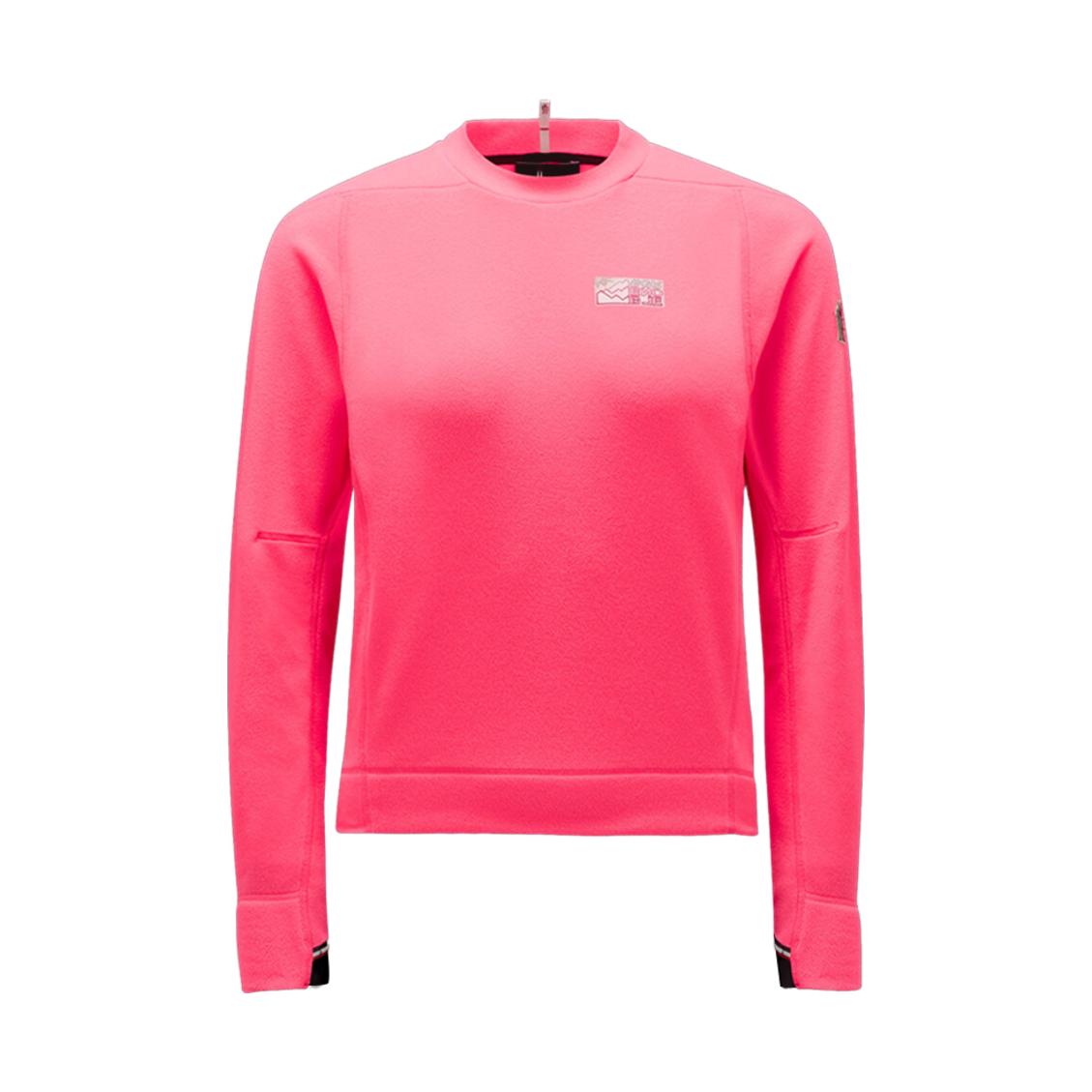 (W) 몽클레르 마운틴 로고 스웨트셔츠 핑크 - 23FW((W) Moncler Mountain Logo Sweatshirt Pink - 23FW) - 1