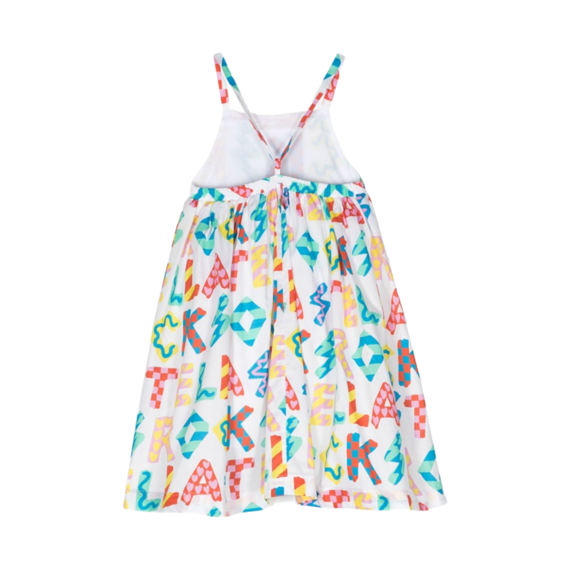 (키즈) 스텔라 맥카트니 락스 프린트 플레어 드레스 화이트 멀티컬러((Kids) Stella McCartney Rocks Print Flared Dress White Multicolour) - 2