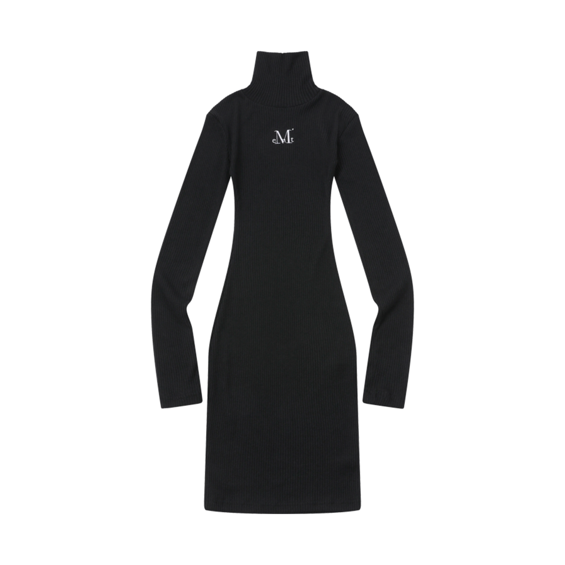 무센트 뉴씨 롱 하이넥 슬림핏 원피스 블랙(MUCENT Newcy Long High Neck Slim Fit Ops Black) - 1