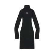 MUCENT Newcy Long High Neck Slim Fit Ops Black