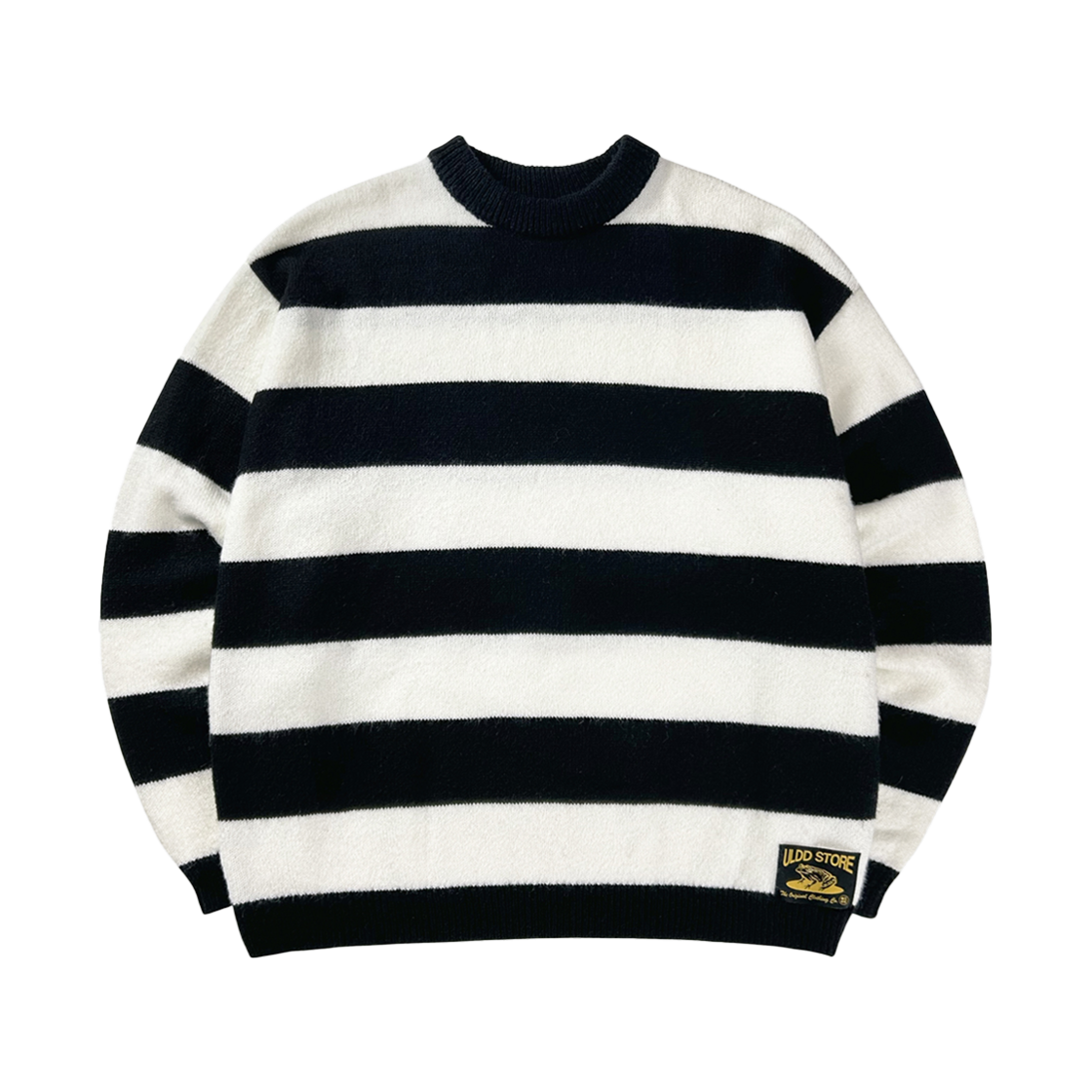 얼렁뚱땅 상점 줄무늬 니트 블랙 & 화이트(ULDD Stripe Knit Black & White)