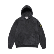 Supreme x Stone Island Hooded Sweatshirt Black - 23FW