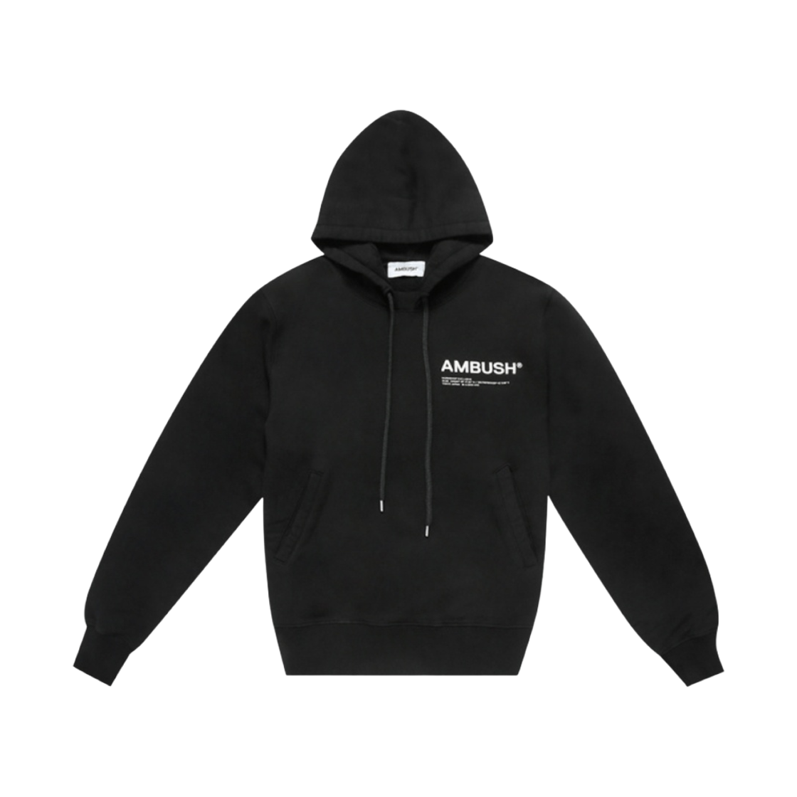 BMBB012F21FLE0011003 Ambush Fleece Workshop Hoodie Black