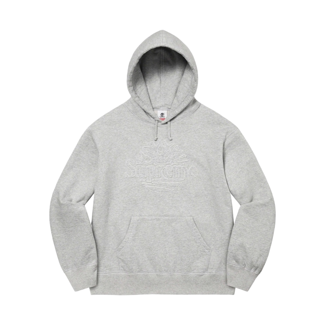 슈프림 x 팀버랜드 후드 스웨트셔츠 헤더 그레이 - 23SS(Supreme x Timberland Hooded Sweatshirt Heather Grey - 23SS)