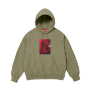 Supreme x Kate Moss Hooded Sweatshirt Light Olive - 24FW